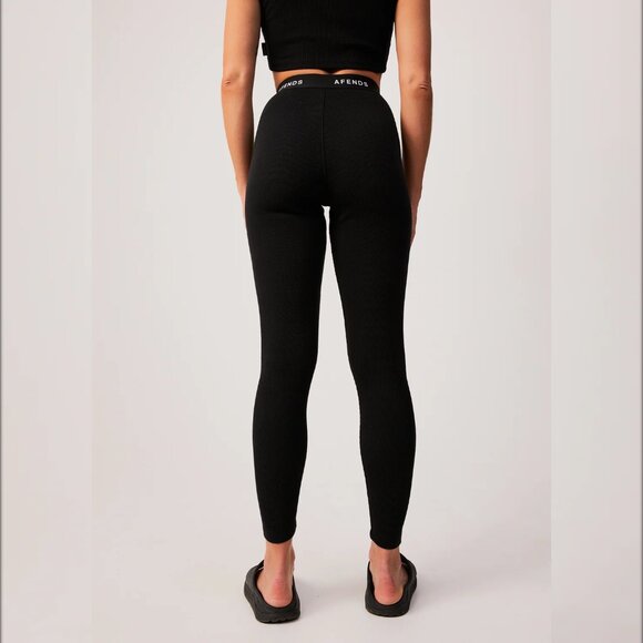 Afends Pala Recycled Ribbed Leggings | Size M - Picture 5 of 8